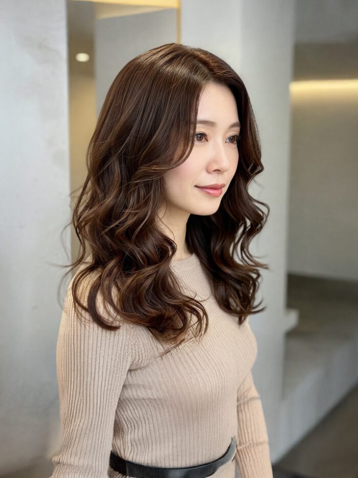 ロングヘアーの女性の写真