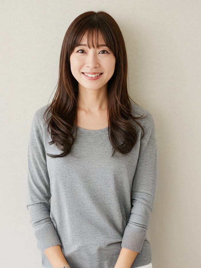 ロングヘアーの女性の写真